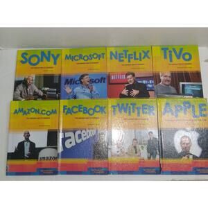 Technology Pioneers Social Media Reference 8 Book Hardcover Set Google Facebook